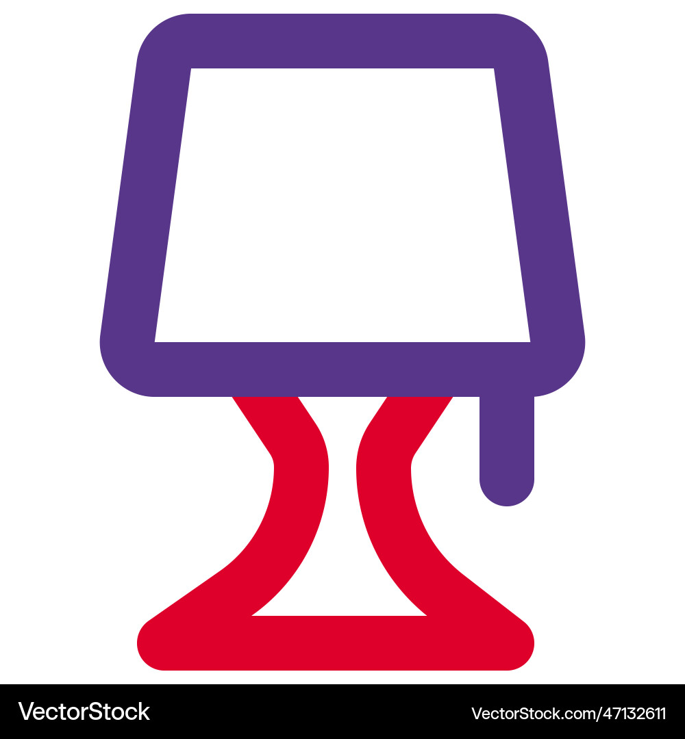 Minimal design lampshade for workspace Vector Image