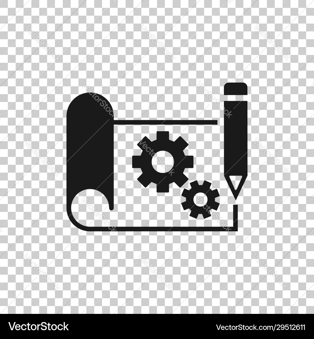 Prototype icon in flat style startup on white vector image
