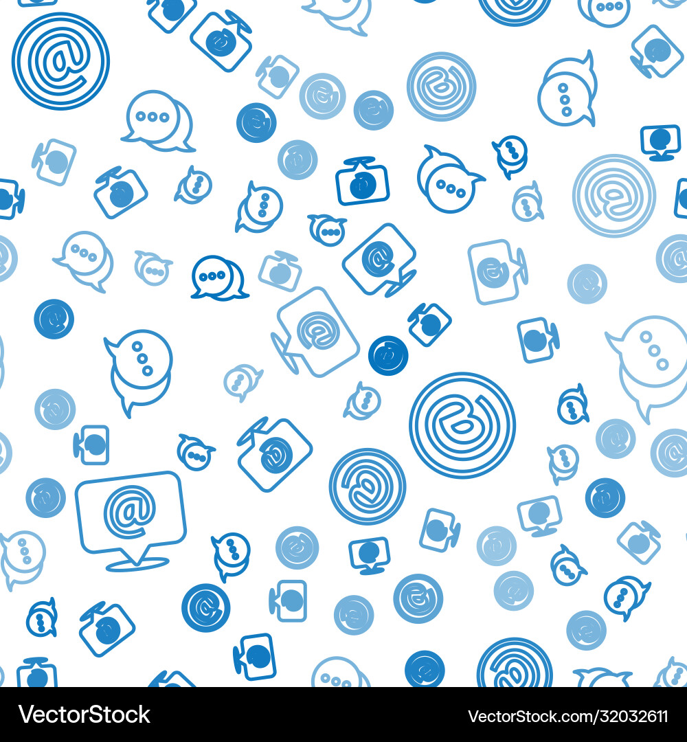 Set line mail and e-mail on speech bubble Set line mail and e-mail on speech bubble vector image