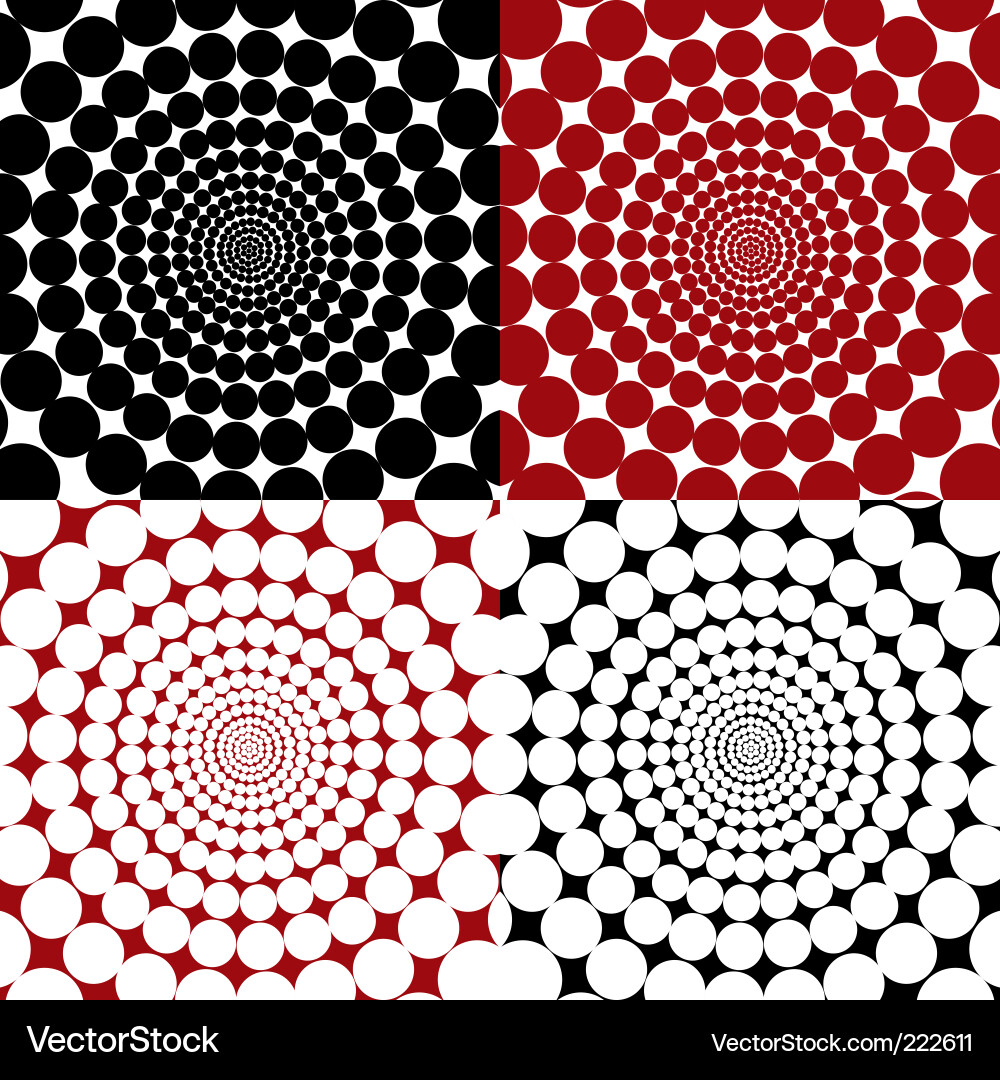 Swirling Circles Pattern Vector Image
