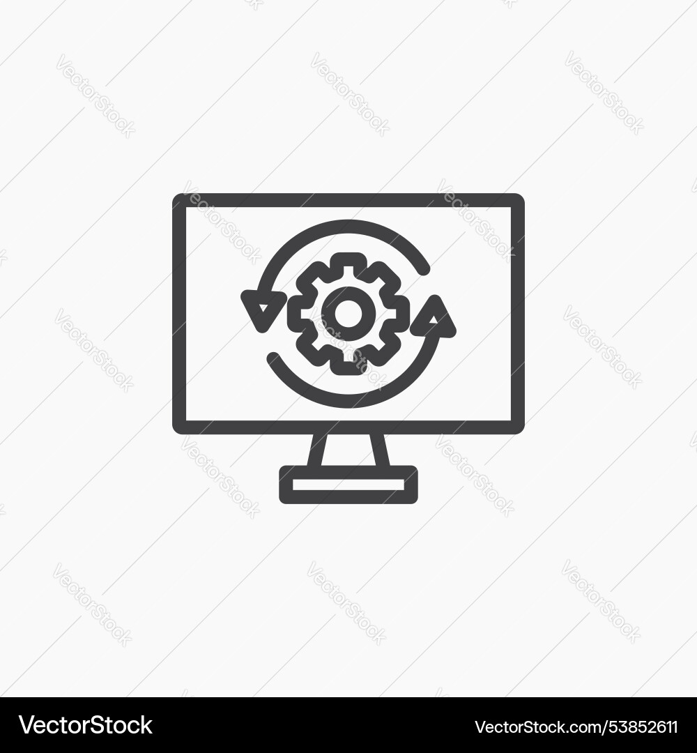 System update icon set Vector Image