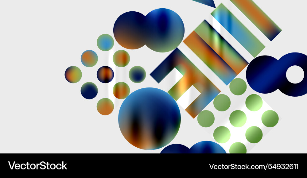 Triangles circles squares rectangles design Vector Image