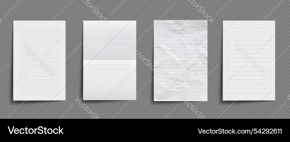 White old line pattern paper with wrinkle effect White old line pattern paper with wrinkle effect vector image