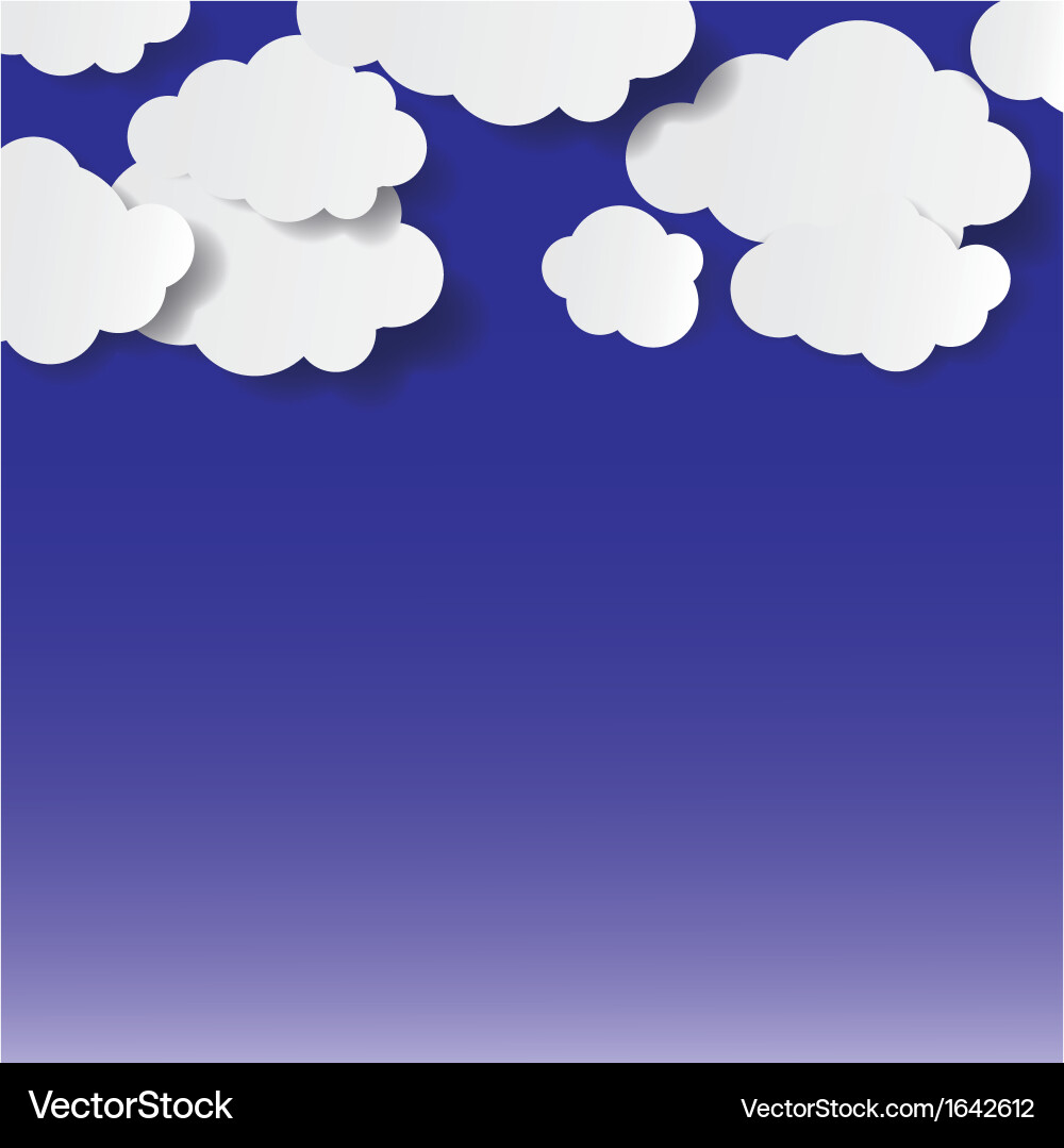Abstract clouds background Vector Image