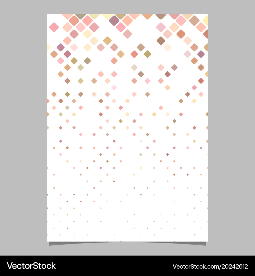 Abstract digital diagonal rounded square mosaic Vector Image