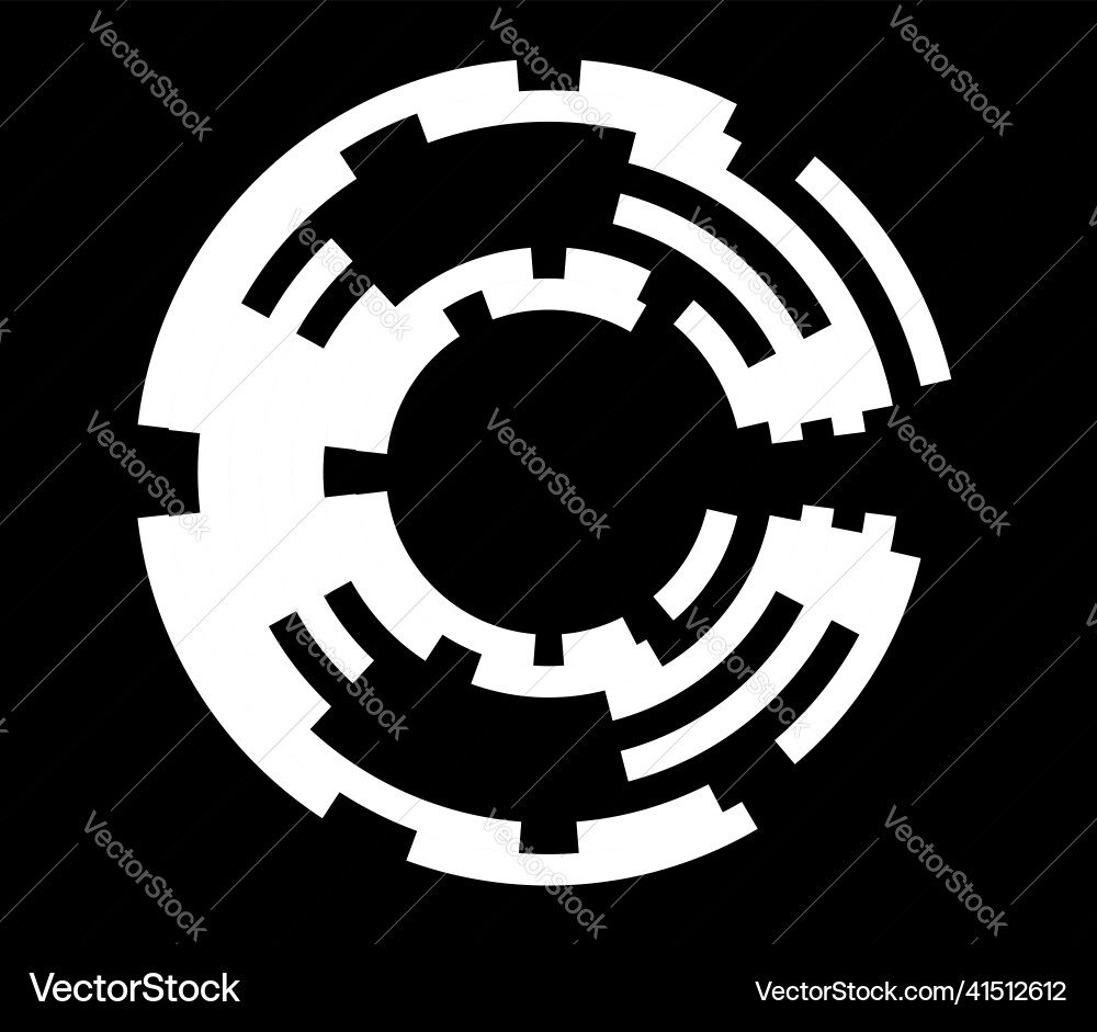 Abstract gui ui geometric circle element Abstract gui ui geometric circle element vector image