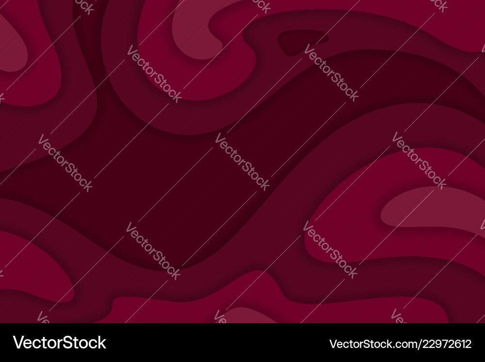 Abstract Papercut Layers Vector Image