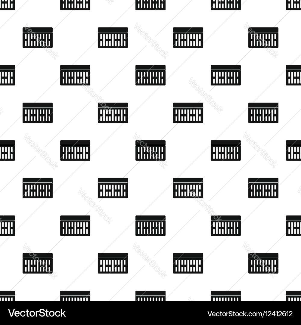 Brick pattern simple style Vector Image