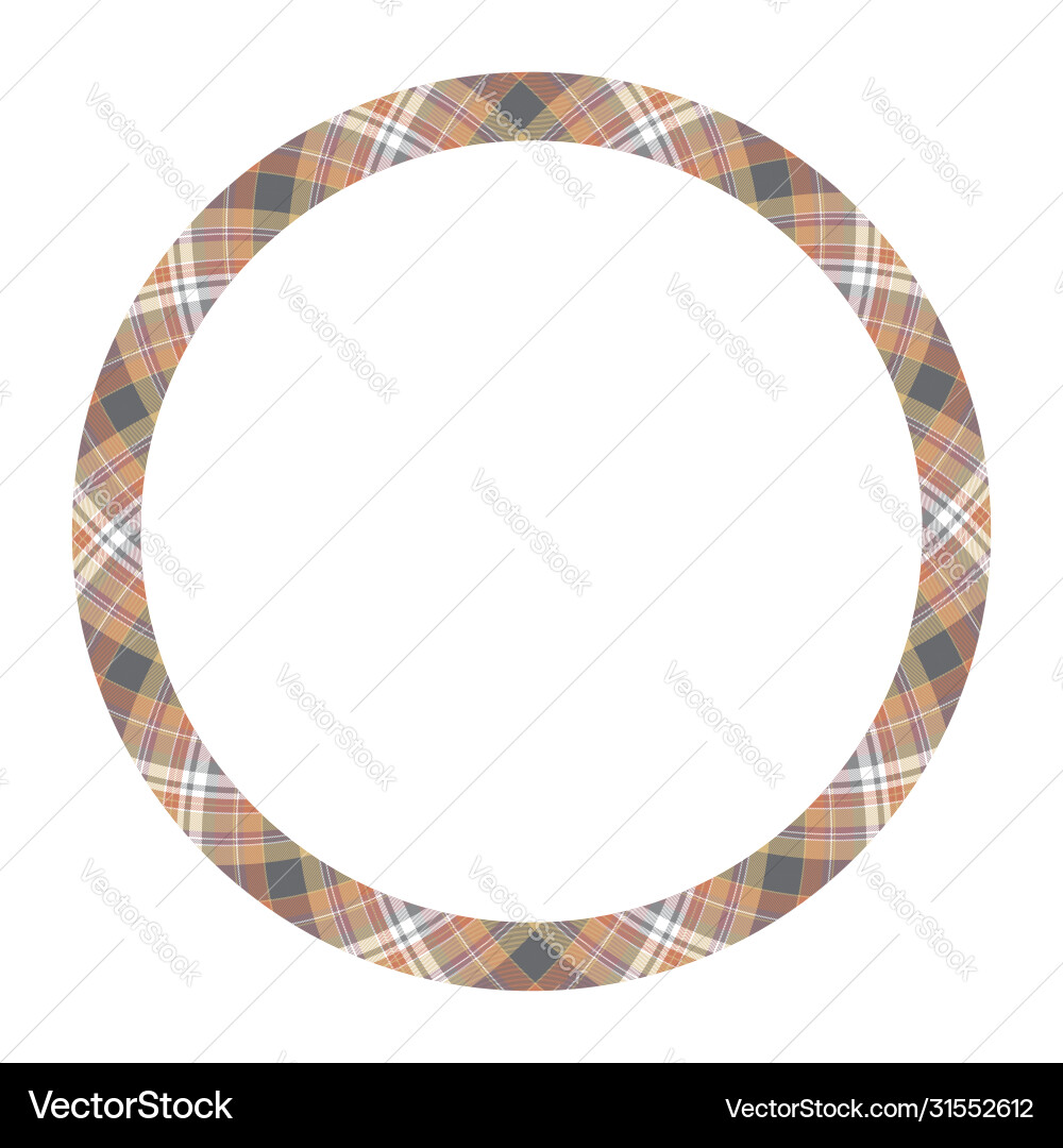 Circle borders and frames round border pattern Vector Image