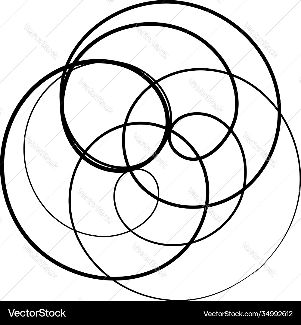 Curlicue loop shapes elements Curlicue loop shapes elements vector image