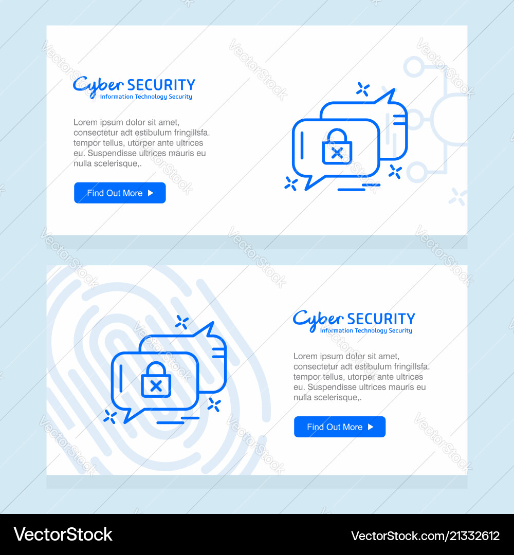 Cyber security design with elegant style Vector Image