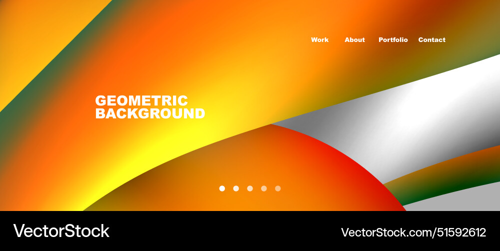 Dynamic flowing shapes concept design composition Vector Image