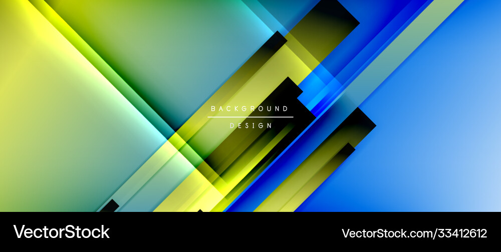 Dynamic lines on fluid color gradient trendy Vector Image