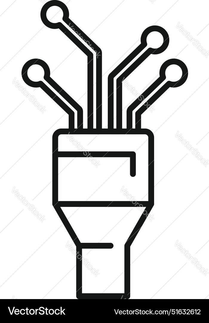 Electronic device connecting through multiple Vector Image