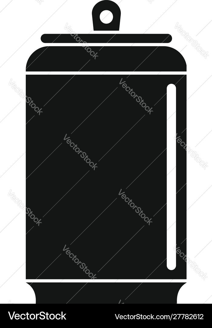 Empty tin can icon simple style Empty tin can icon simple style Vector Image