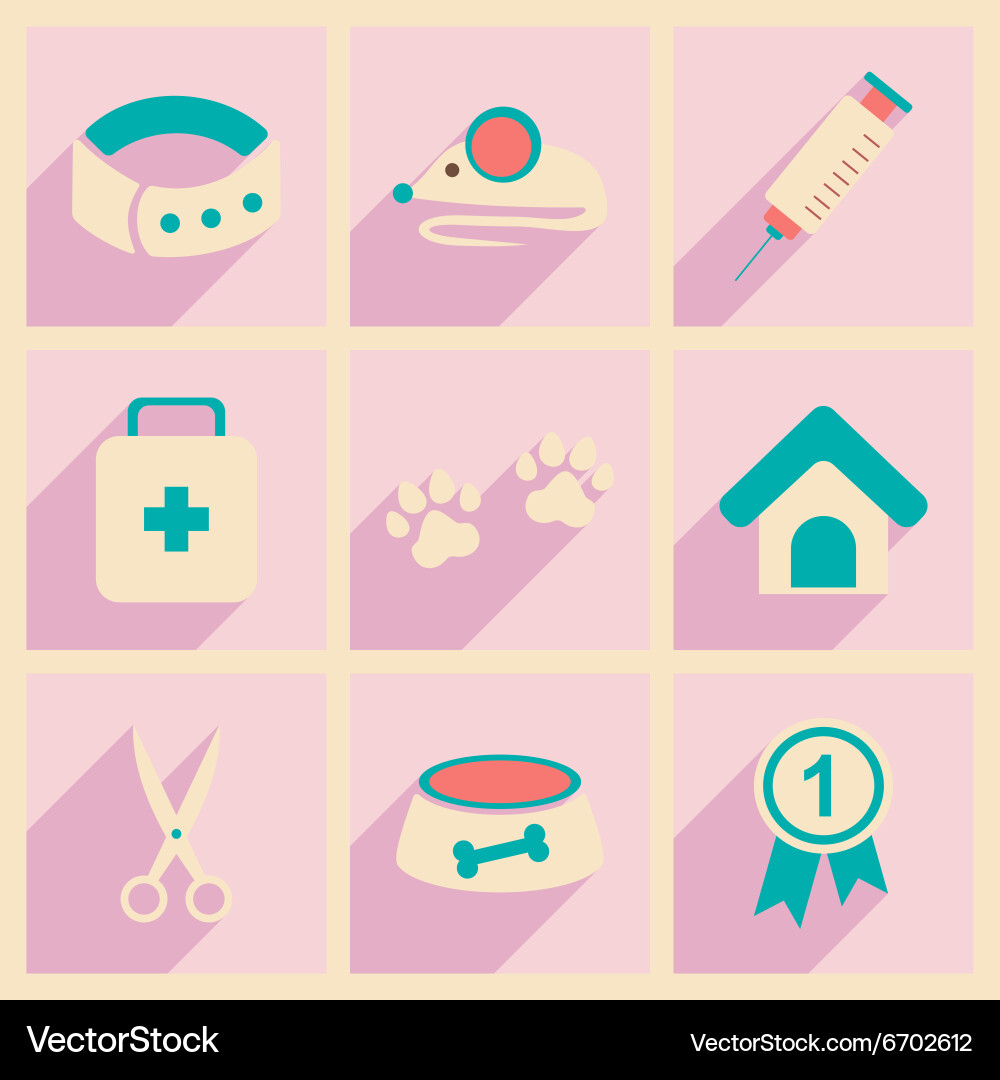 Flat with shadow concept and mobile application vector image
