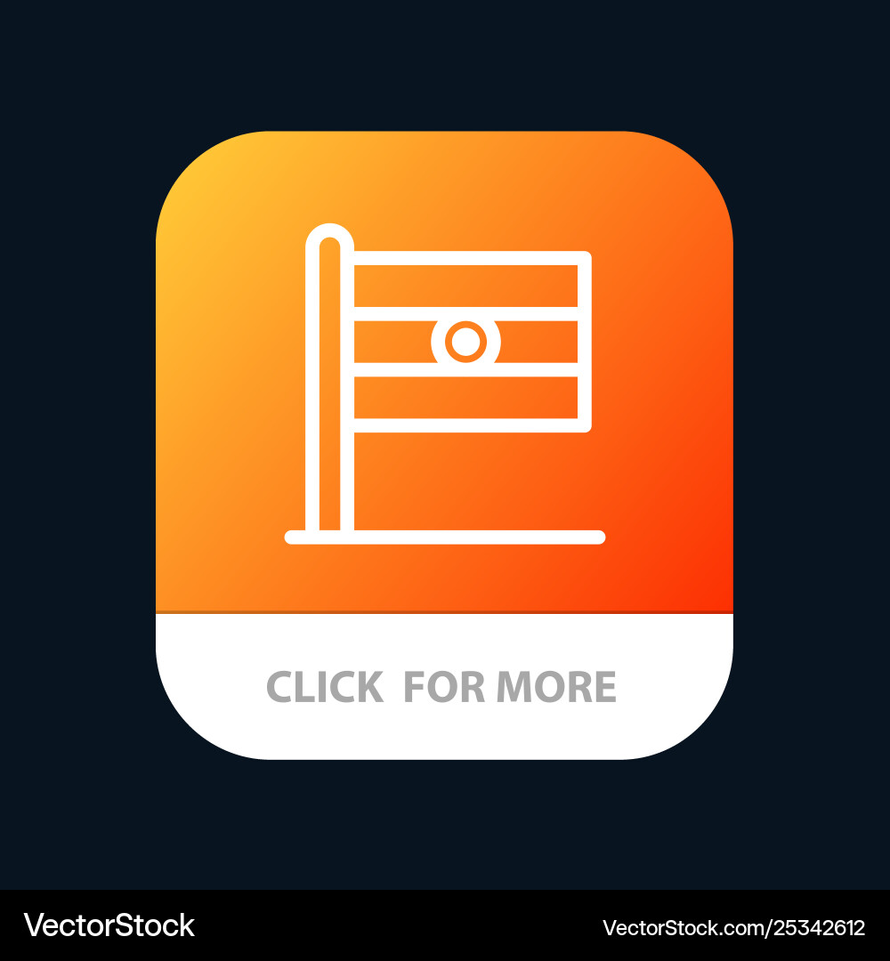 Indian flag sign day mobile app button android Indian flag sign day mobile app button android vector image