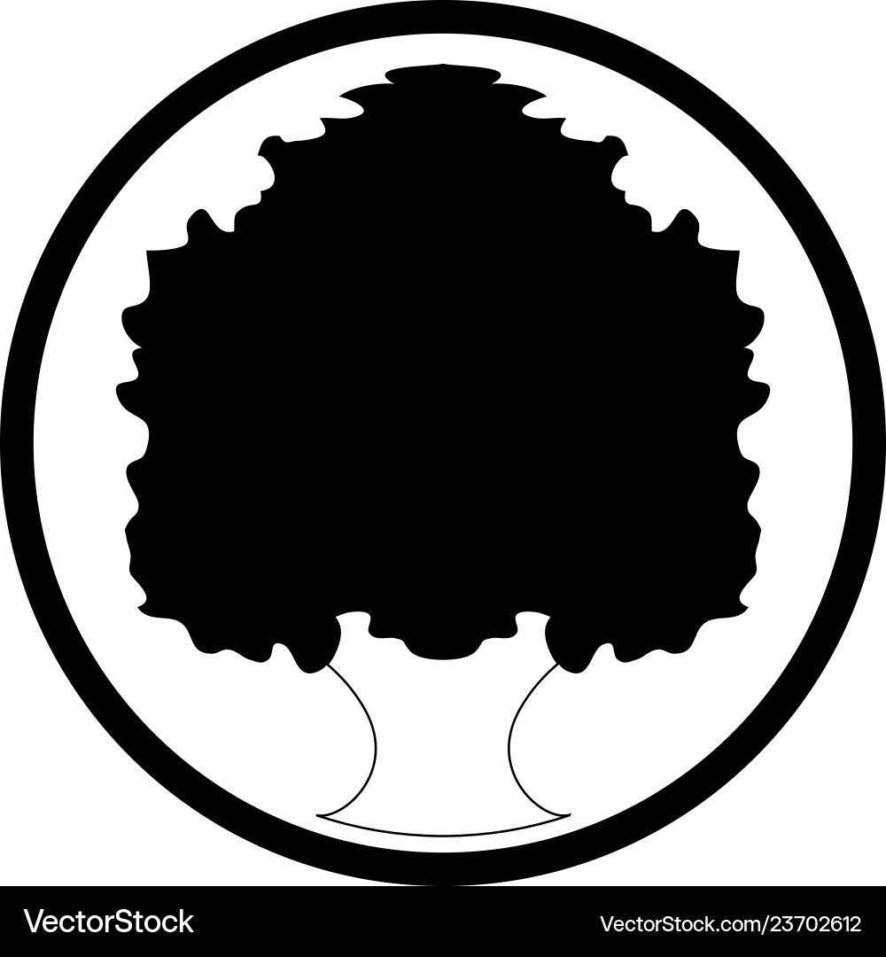 Isolated abstract tree icon vector image