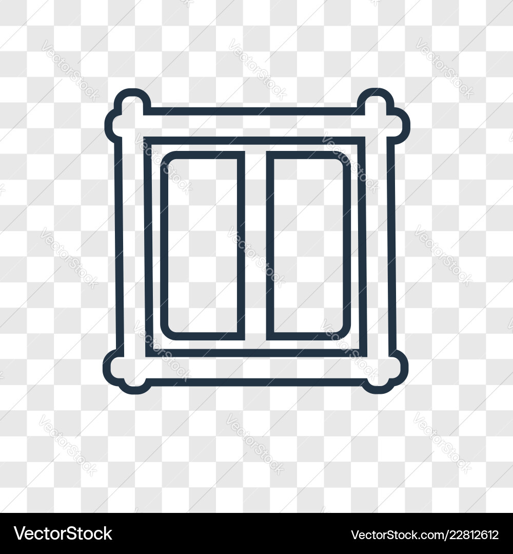 Linear icon isolated on transparent background Linear icon isolated on transparent background vector image