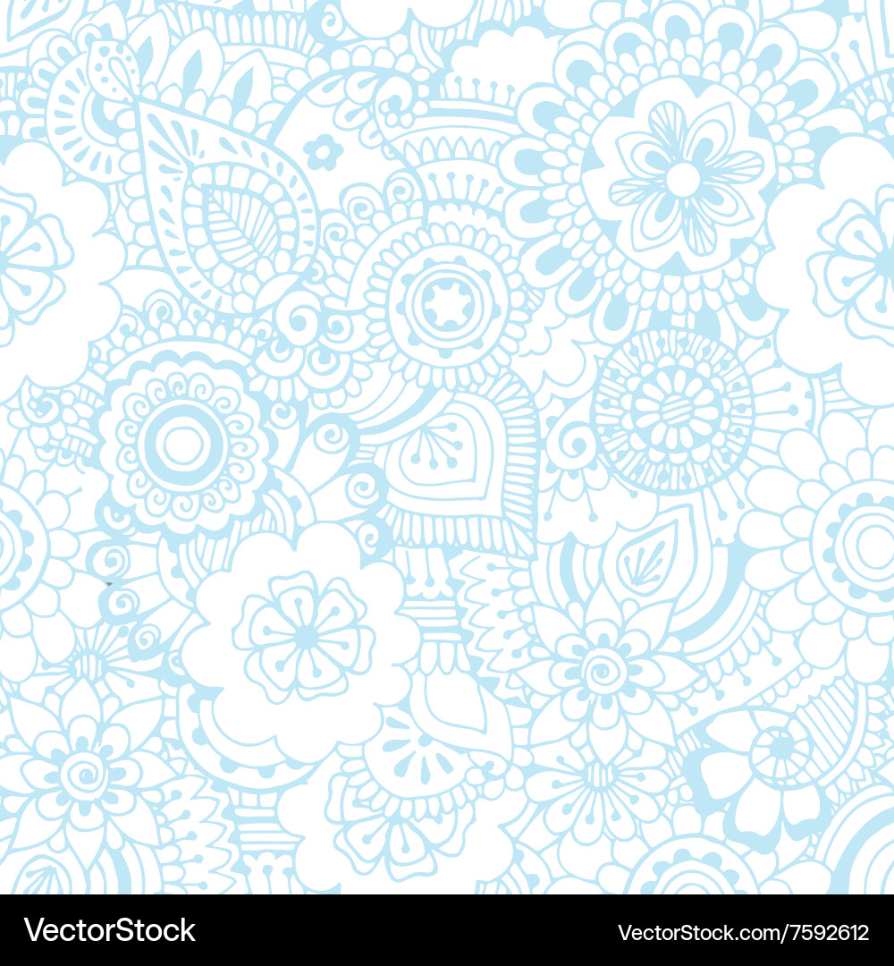 Mehendi Pattern - Floral & Decorative vector image