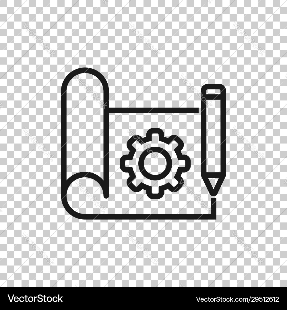 Prototype icon in flat style startup on white Prototype icon in flat style startup on white vector image