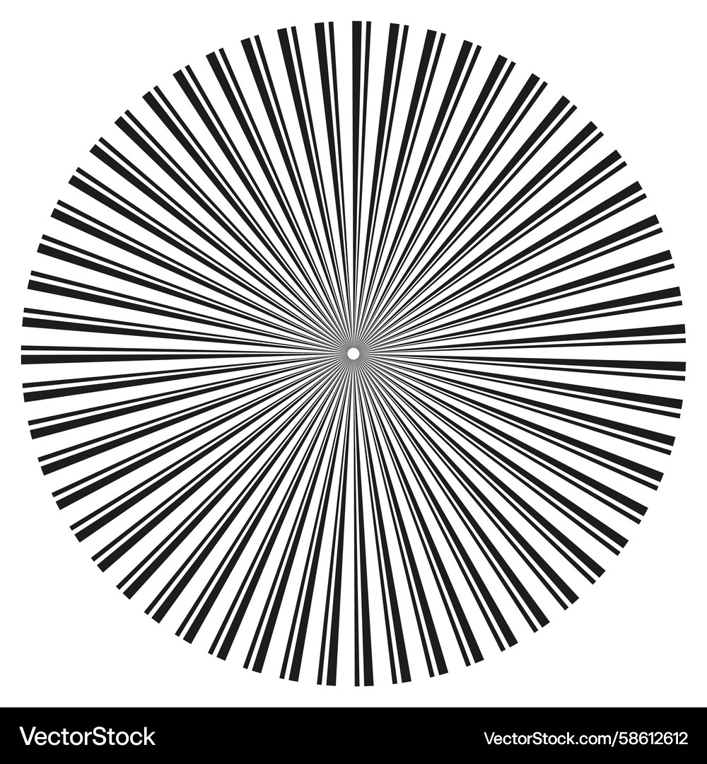Radial geometric pattern concentric lines circle Radial geometric pattern concentric lines circle Vector Image