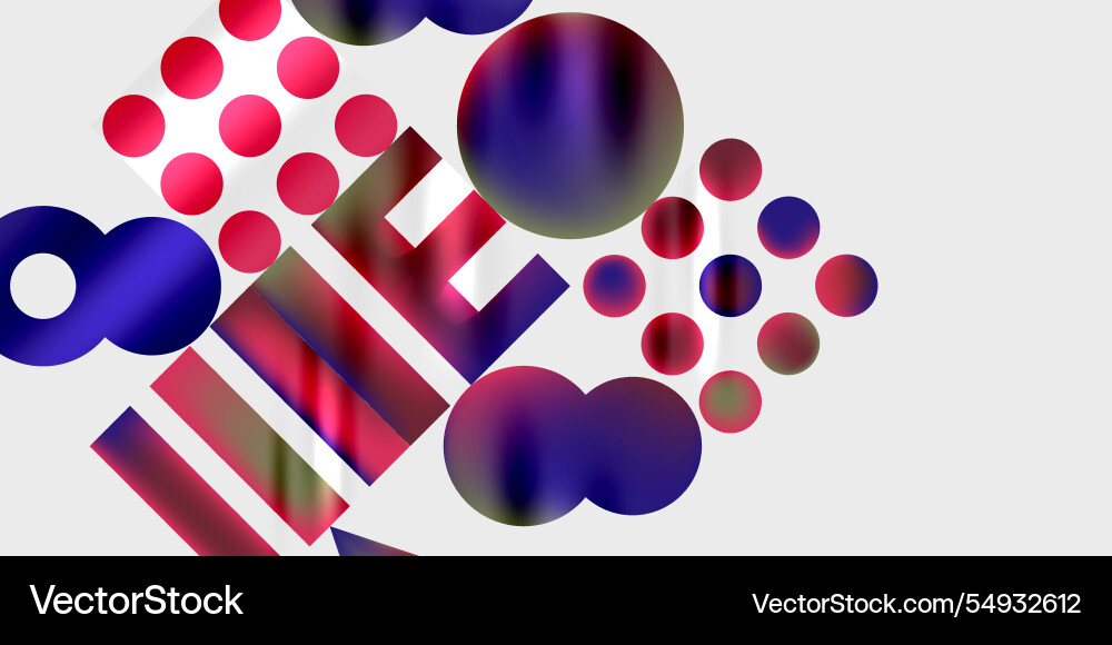 Triangles circles squares rectangles design Triangles circles squares rectangles design vector image
