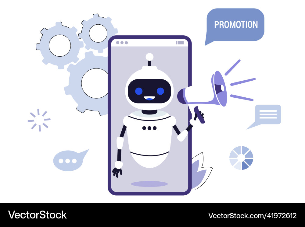 Virtual assistant user call to hotline online vector image