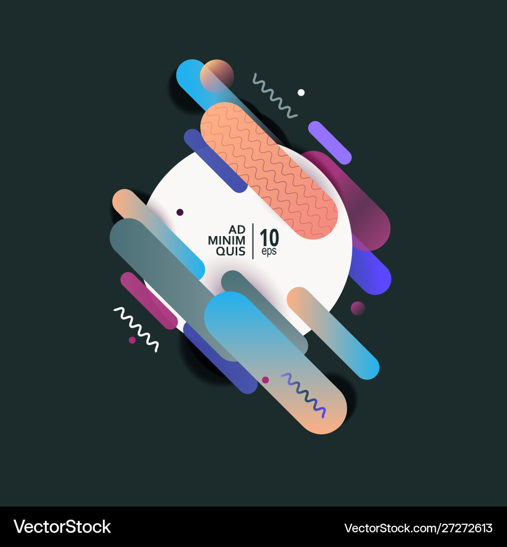 Liquid color with geometry background design Liquid color with geometry background design vector image