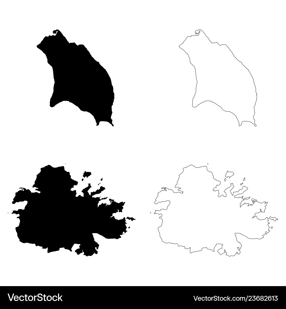 Map antigua and barbuda isolated Map antigua and barbuda isolated vector image