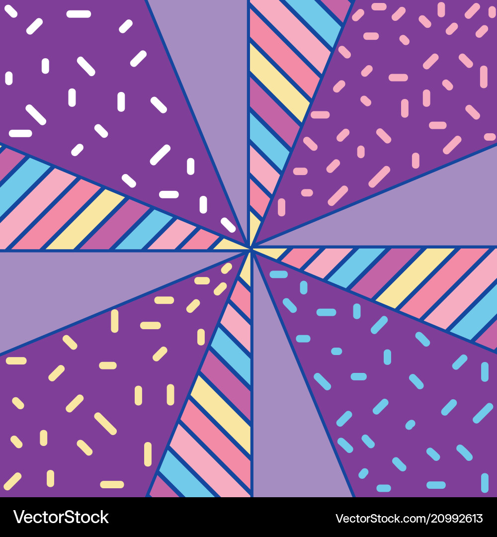 Memphis Pattern Background Vector Image