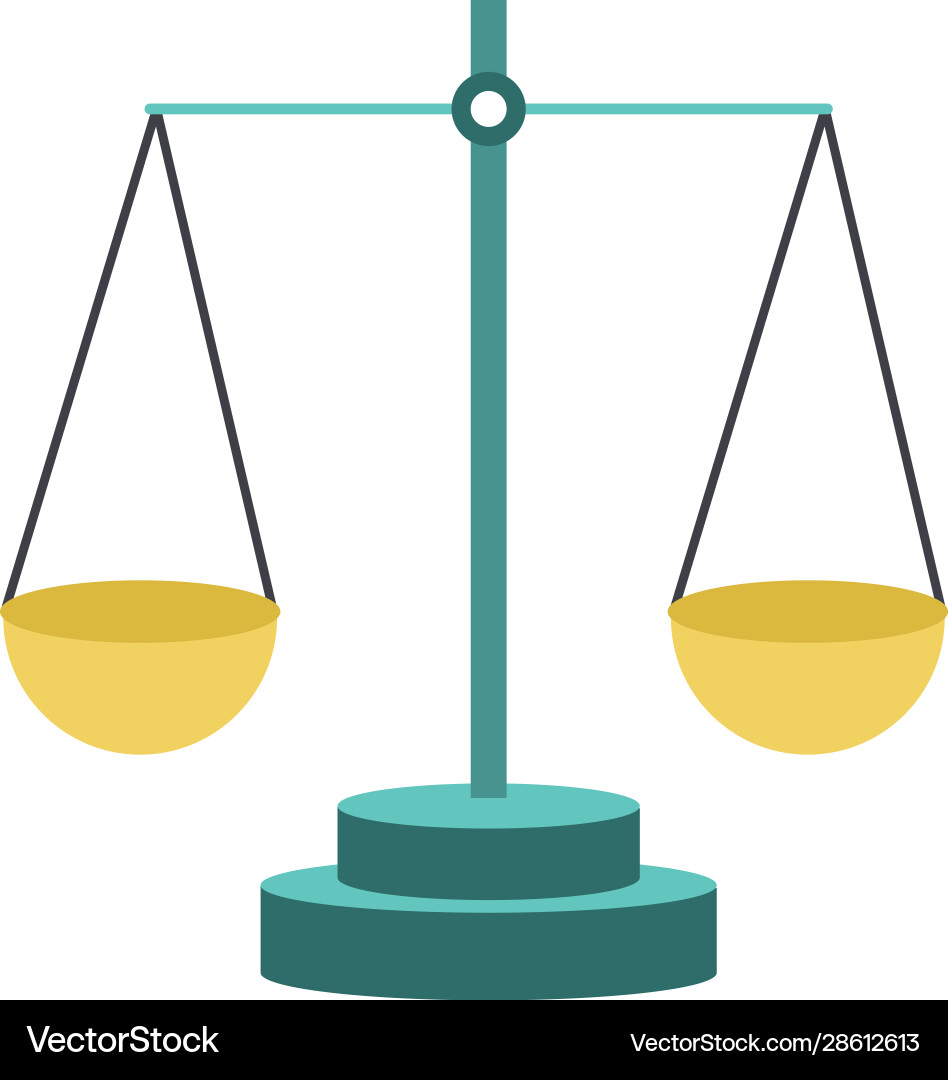 Scale icon image colorful and flat design Vector Image