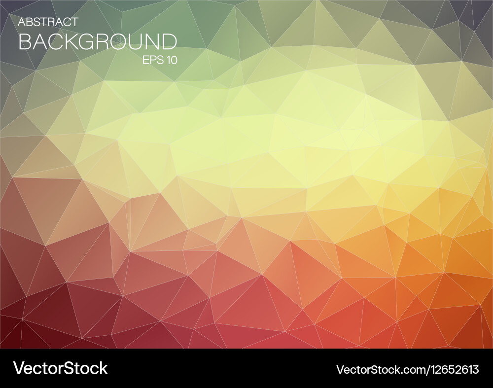 Triangle geometric background color abstract vector image