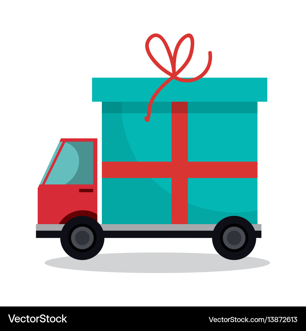 Truck delivery service icon Truck delivery service icon vector image