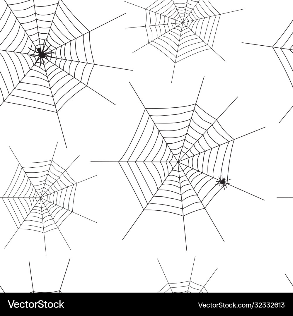 Web silhouette seamless pattern background Vector Image