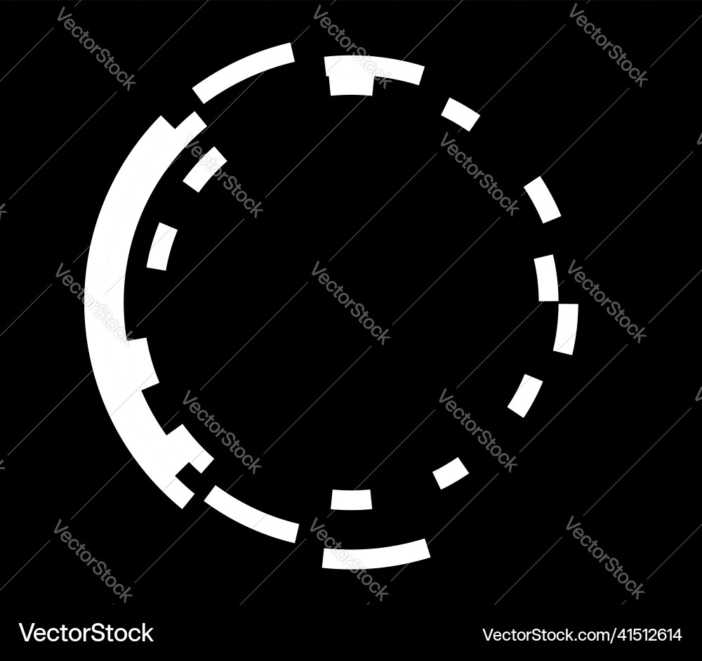 Abstract gui ui geometric circle element vector image