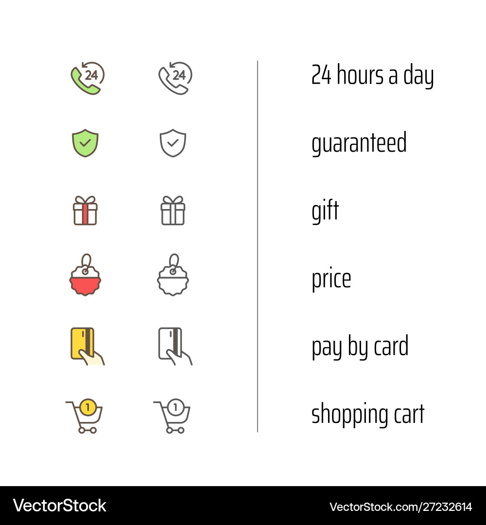 App Icons - Collection of Mobile & Web Graphics vector image