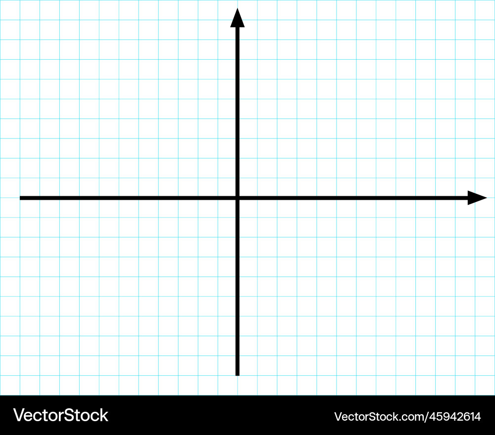 Cartesian coordinate system on plane Cartesian coordinate system on plane vector image