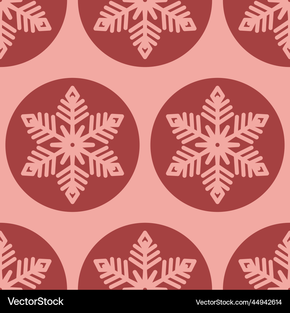 Christmas seamless pattern with snowflake Christmas seamless pattern with snowflake vector image