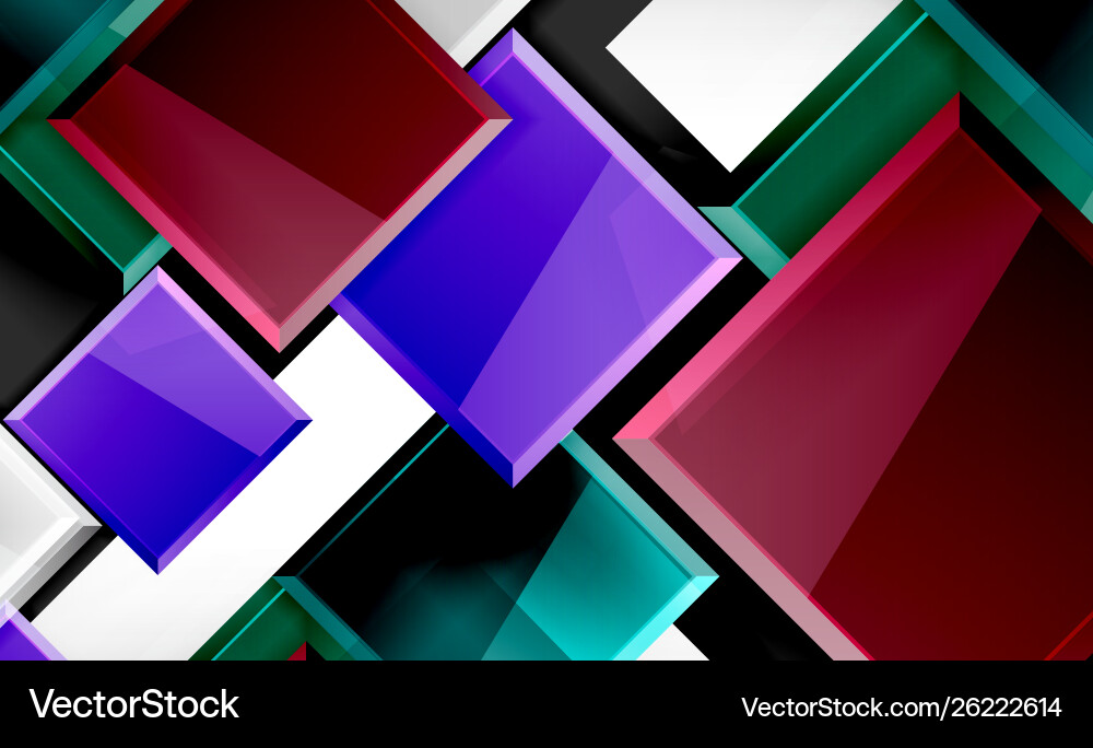 Colorful square and rectangle blocks background Colorful square and rectangle blocks background vector image