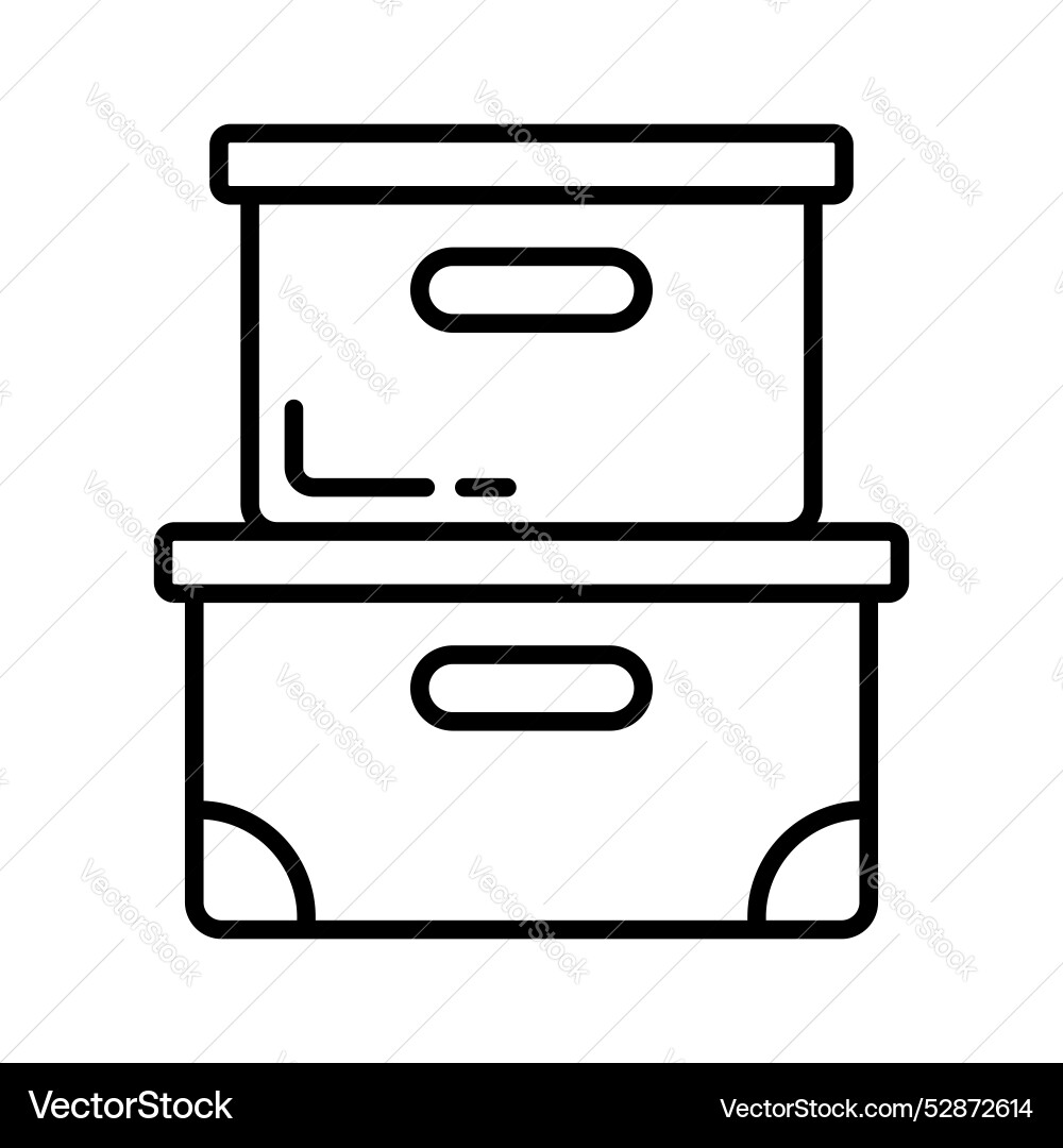 File boxes design ready to use in websites Vector Image