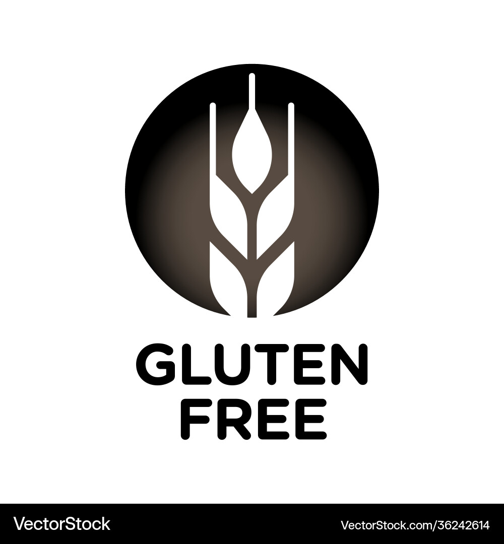 Isolierte glutenfreie Ikone Marke für Lebensmittel Isolierte glutenfreie Ikone Marke für Lebensmittel vektorbild