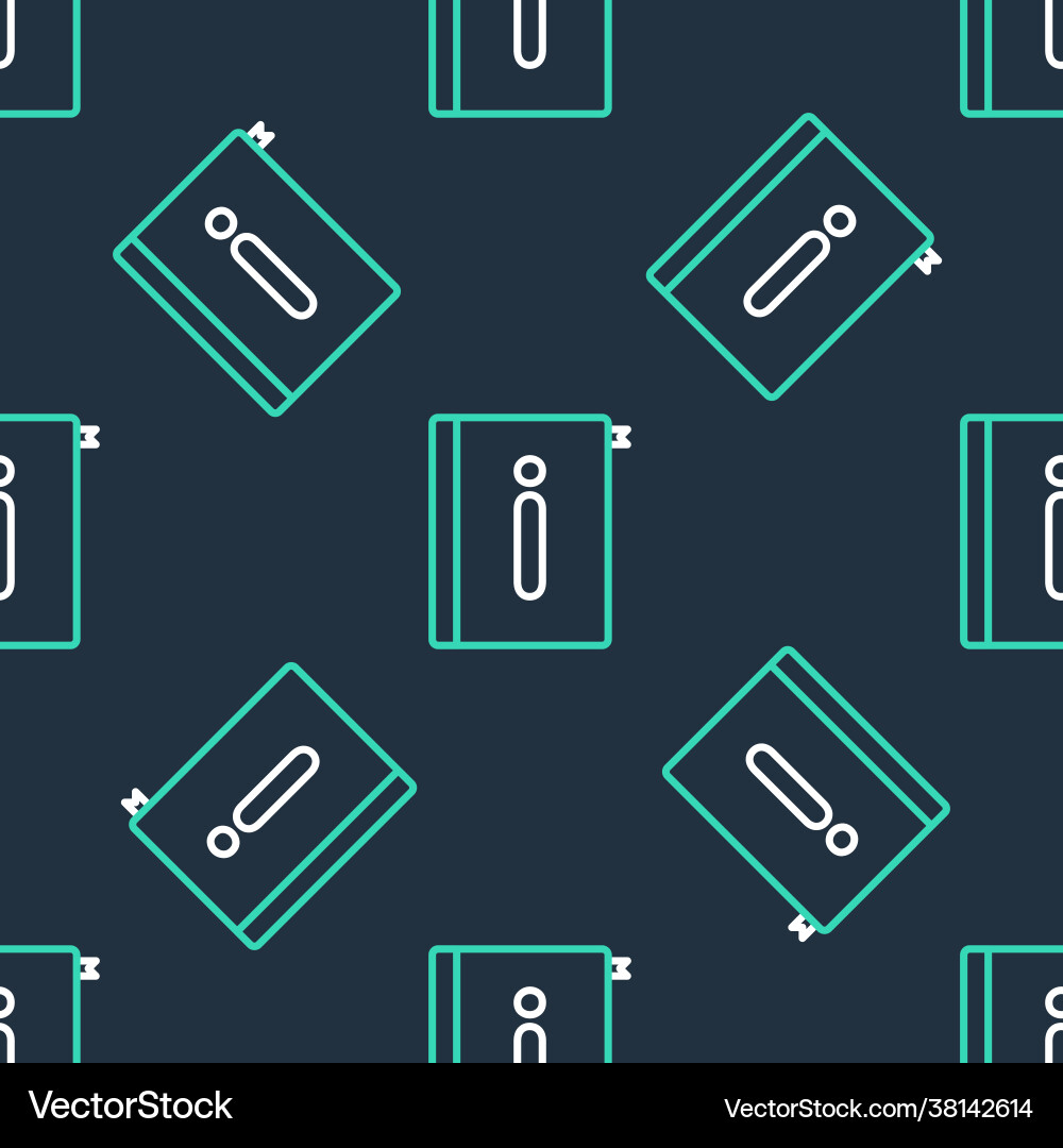 Line user manual icon isolated seamless pattern Vector Image
