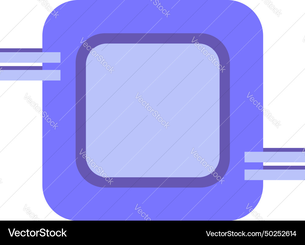 Processor microchip cpus hardware design Vector Image