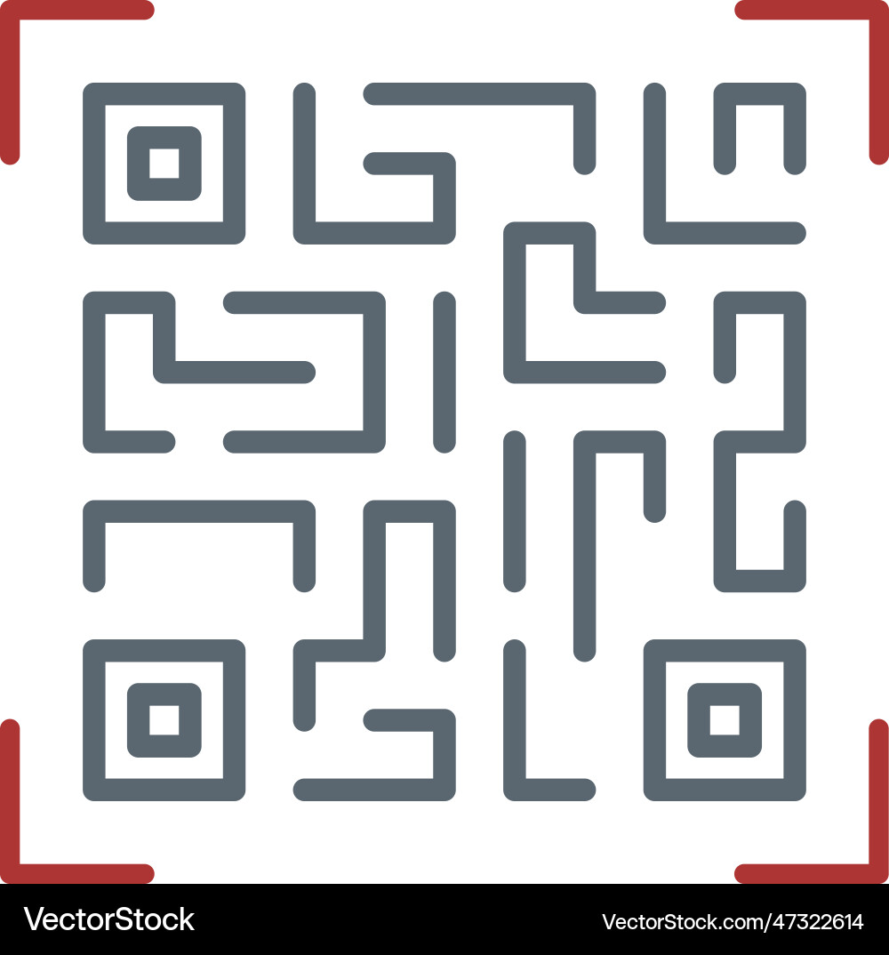 Qr code icon image Vector Image