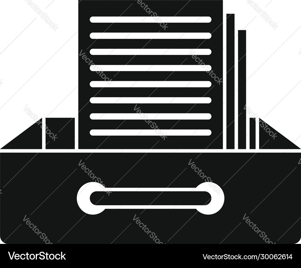 Request archive folder icon simple style Request archive folder icon simple style vector image