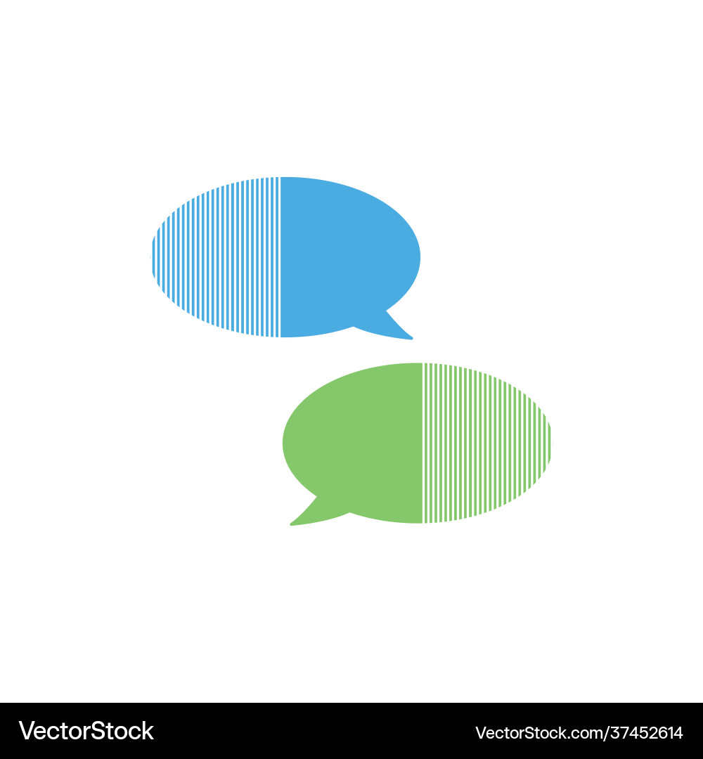 Speech bubble message isolated icon design Vector Image