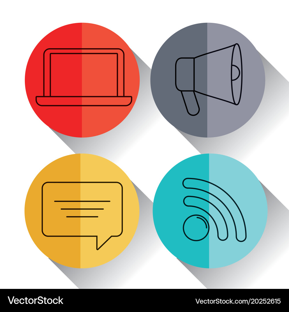 Communication concept design Royalty Free Vector Image