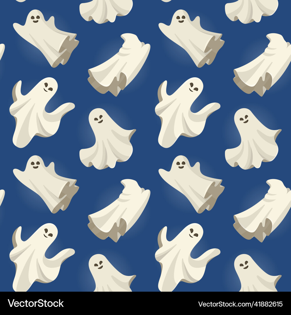 Creative pattern with ghost Creative pattern with ghost Vector Image