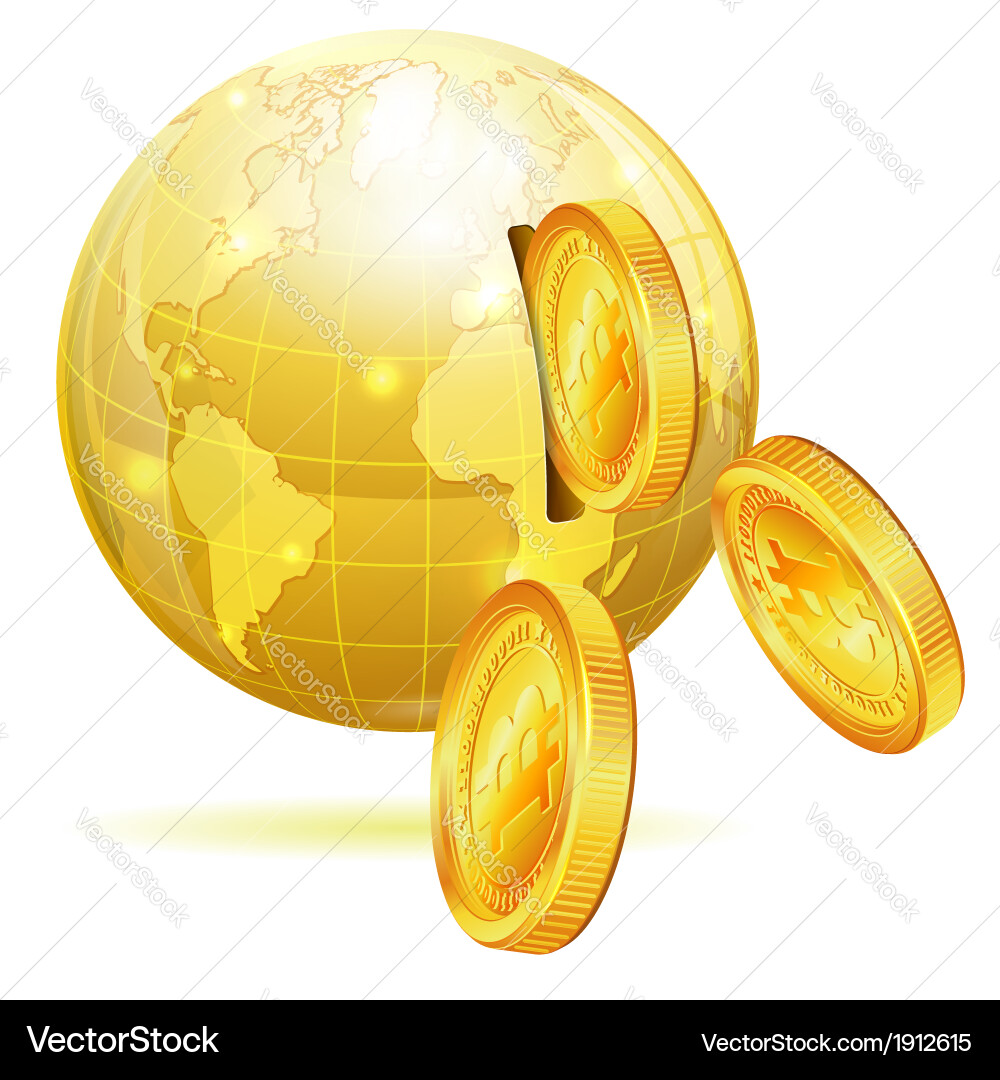 Global Finance & Cryptocurrency – Royalty-Free Vector | VectorStock